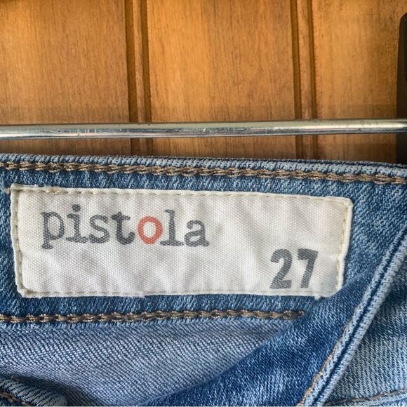 Pistola Distressed Skinny Ankle Zipper Jeans - Women Size 27 - Picture 6 of 11
